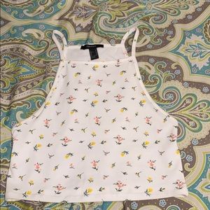 Forever 21 Flower Halter Tank